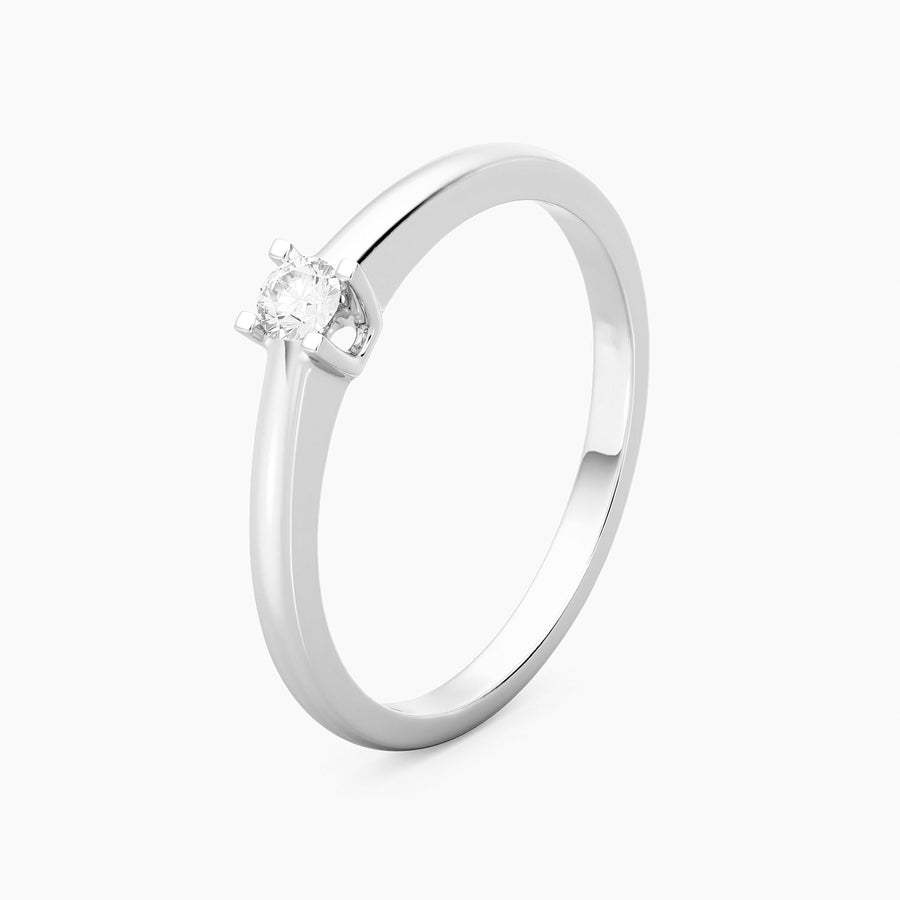 Lab-Grown 0.11 Ct Pillars Solo Ring