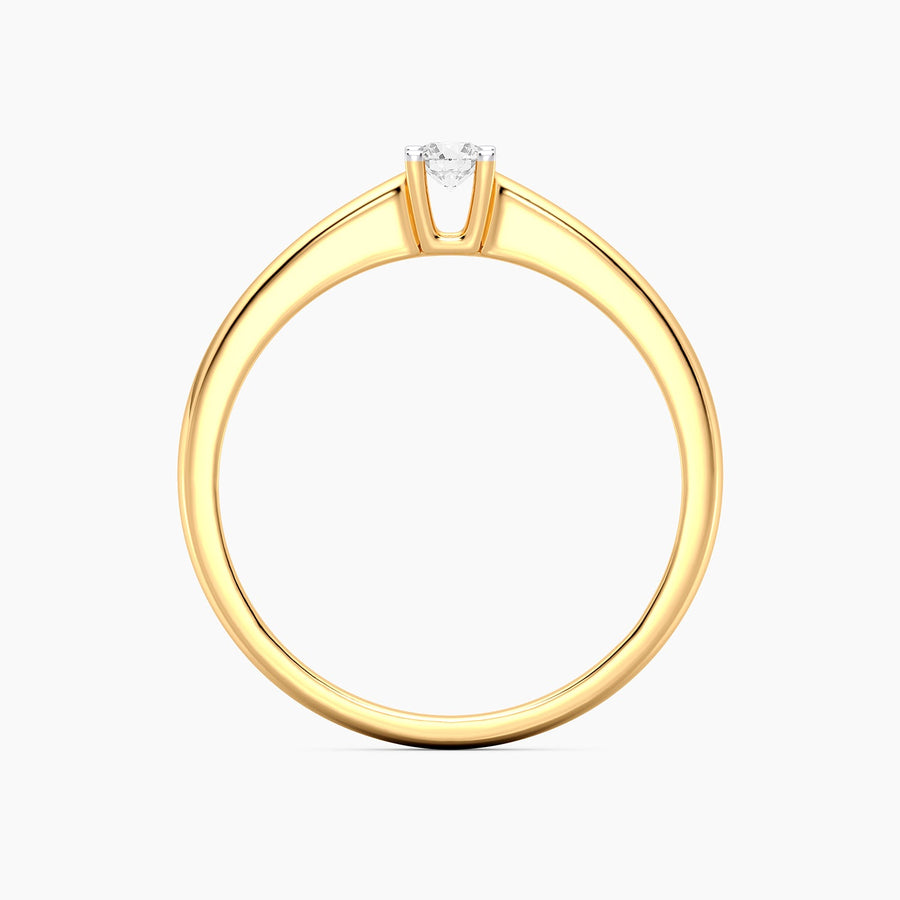 Lab-Grown 0.11 Ct Pillars Solo Ring