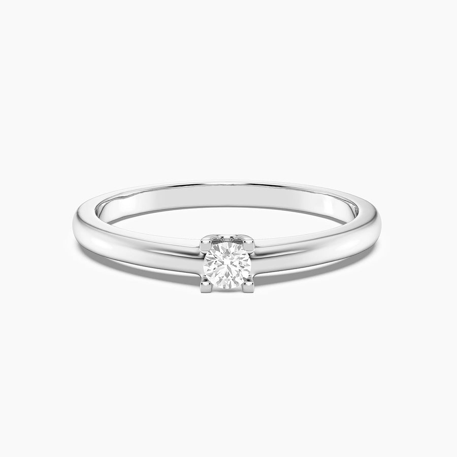 Lab-Grown 0.11 Ct Pillars Solo Ring