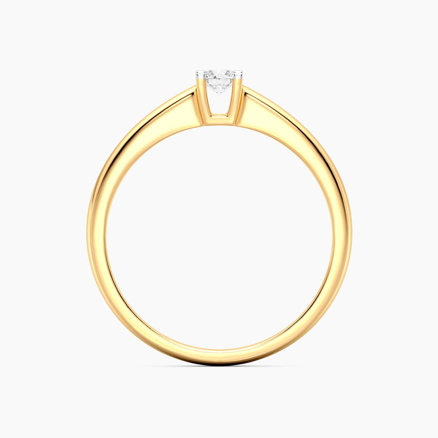 Lab-Grown 0.13 Ct Pillars Solo Ring