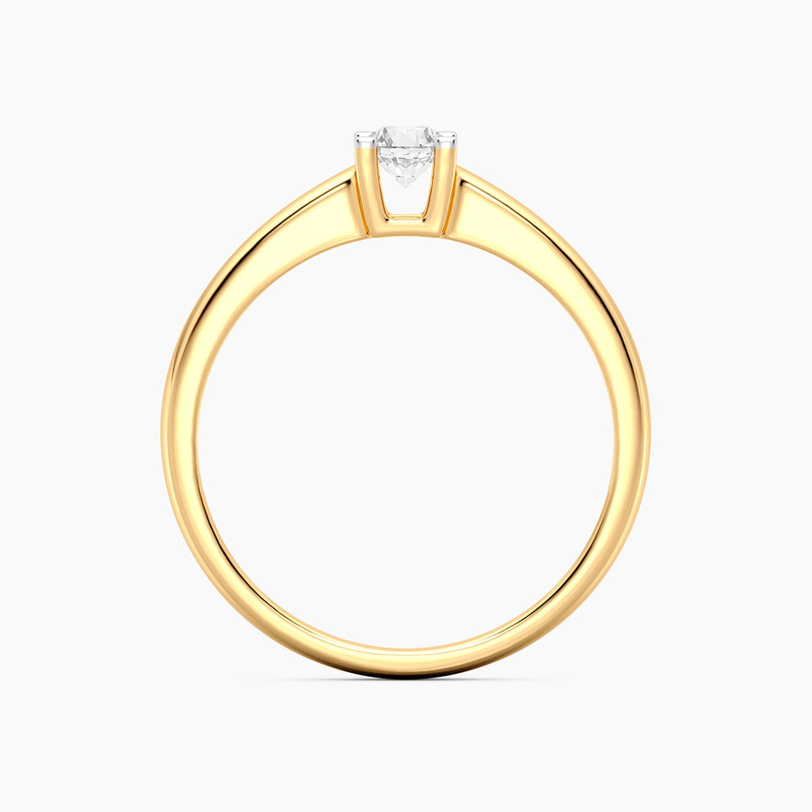 Lab-Grown 0.20 Ct Pillars Solo Ring