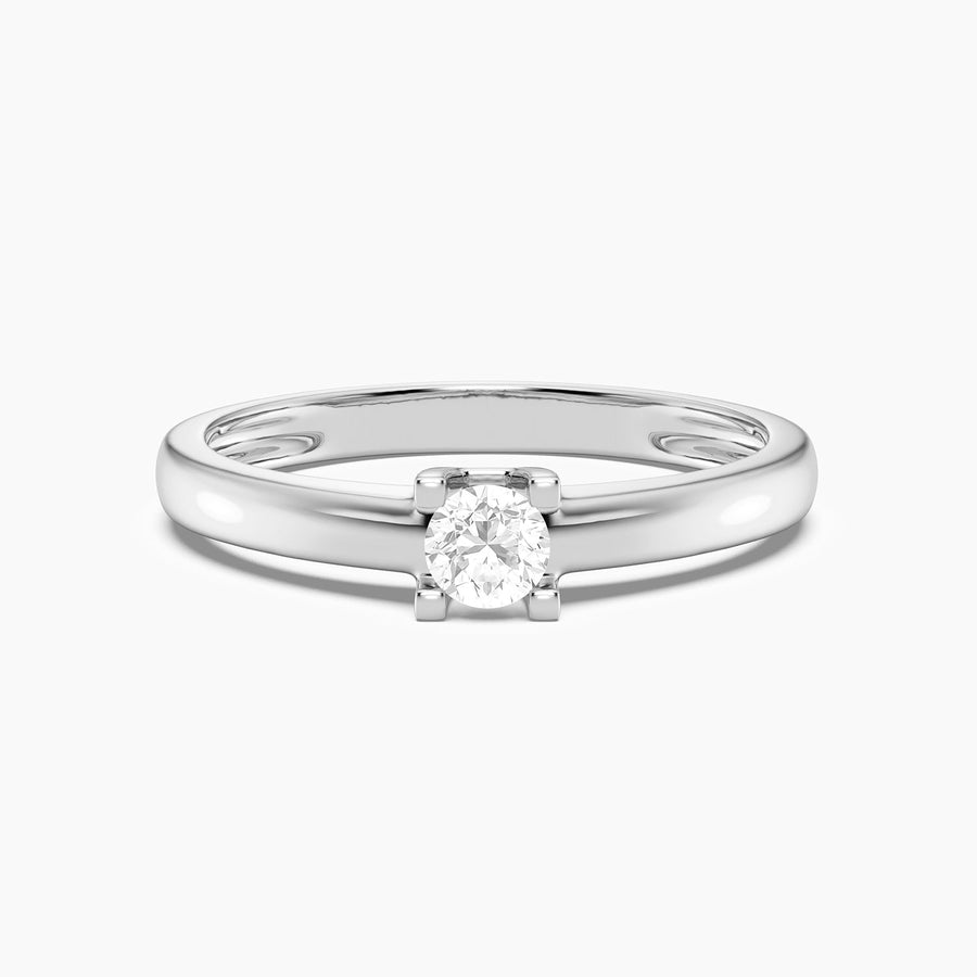 Lab-Grown 0.20 Ct Pillars Solo Ring