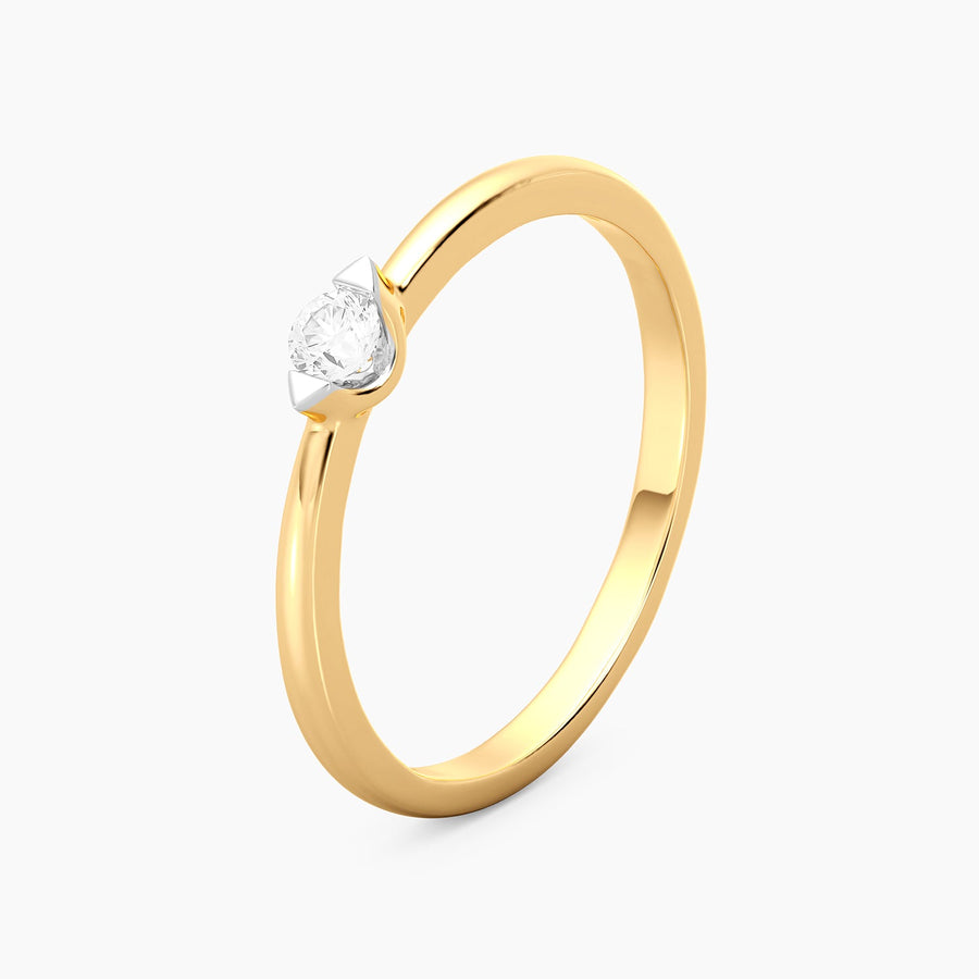 Lab-Grown 0.11 Ct Cape Solo Ring