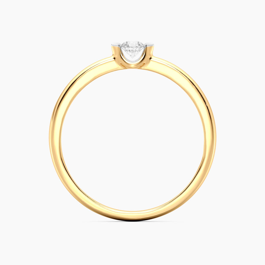 Lab-Grown 0.11 Ct Cape Solo Ring