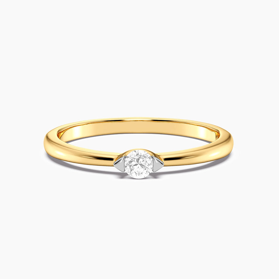 Lab-Grown 0.11 Ct Cape Solo Ring