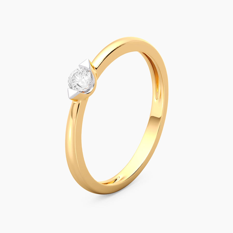 Lab-Grown 0.13 Ct Cape Solo Ring
