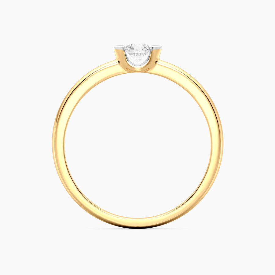 Lab-Grown 0.13 Ct Cape Solo Ring