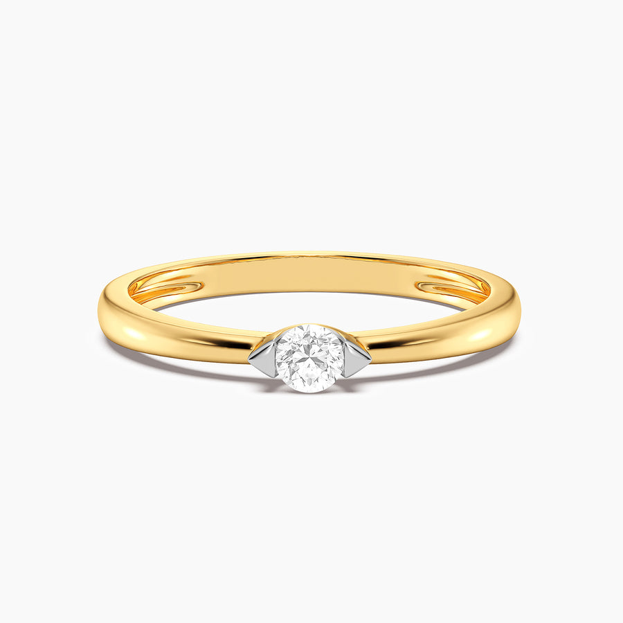 Lab-Grown 0.13 Ct Cape Solo Ring