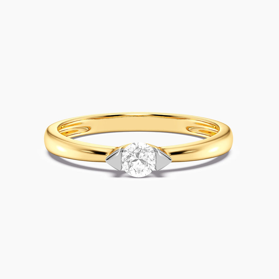 Lab-Grown 0.20 Ct Cape Solo Ring