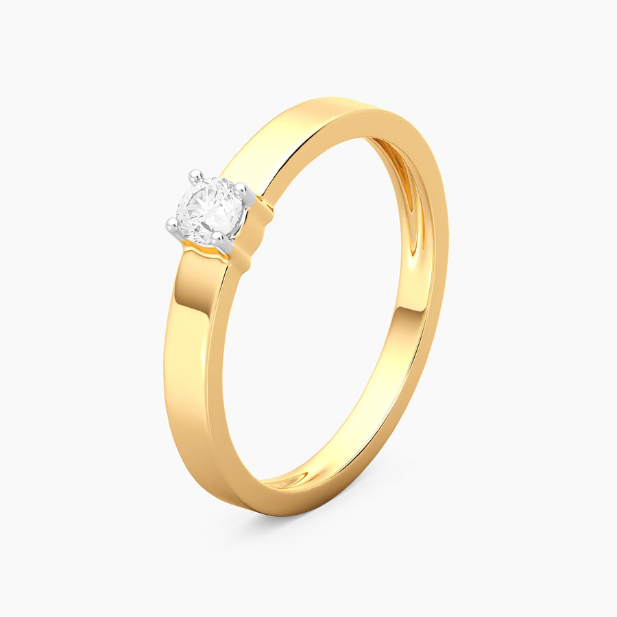 Lab-Grown 0.11 Ct Diamond Solo Band Ring