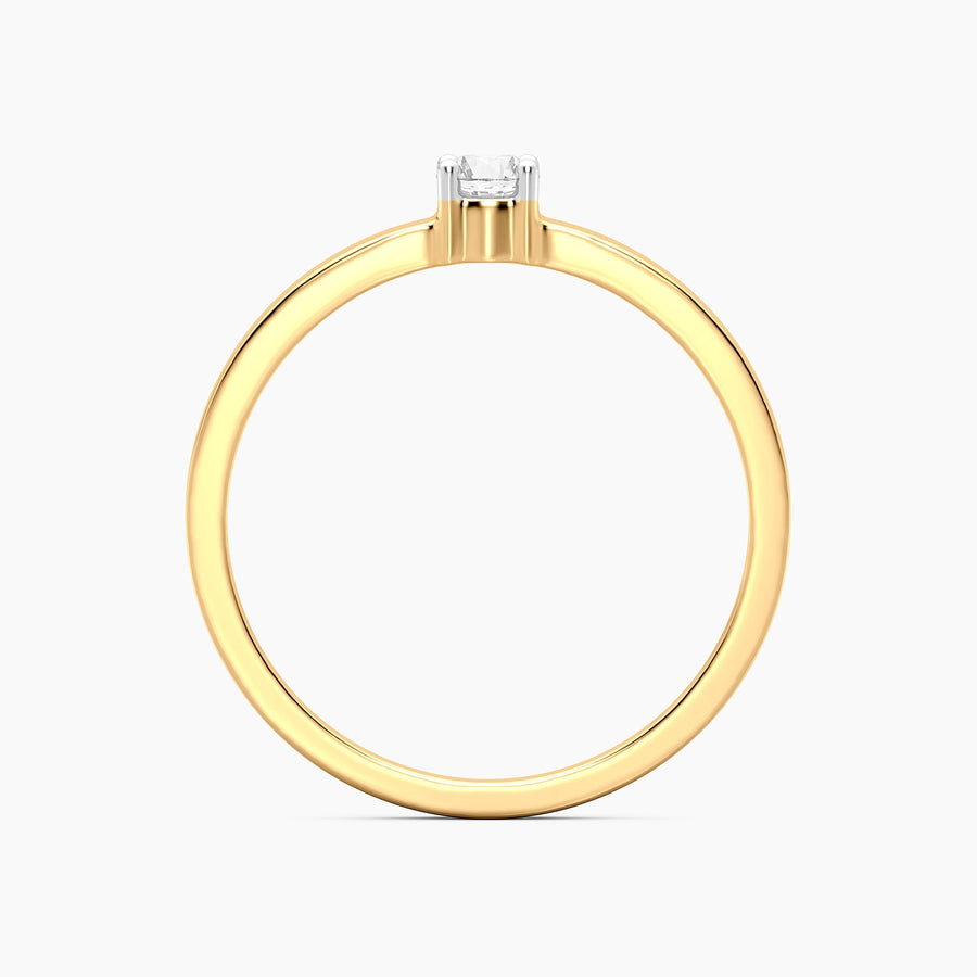 Lab-Grown 0.11 Ct Diamond Solo Band Ring