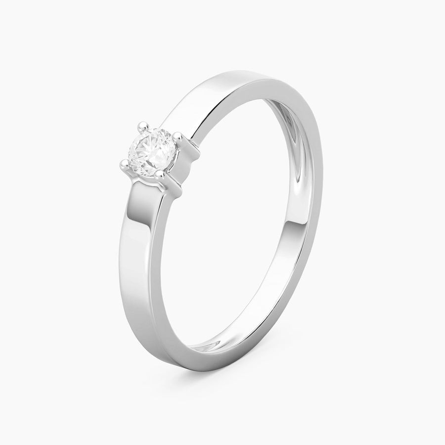 Lab-Grown 0.13 Ct Diamond Solo Band Ring