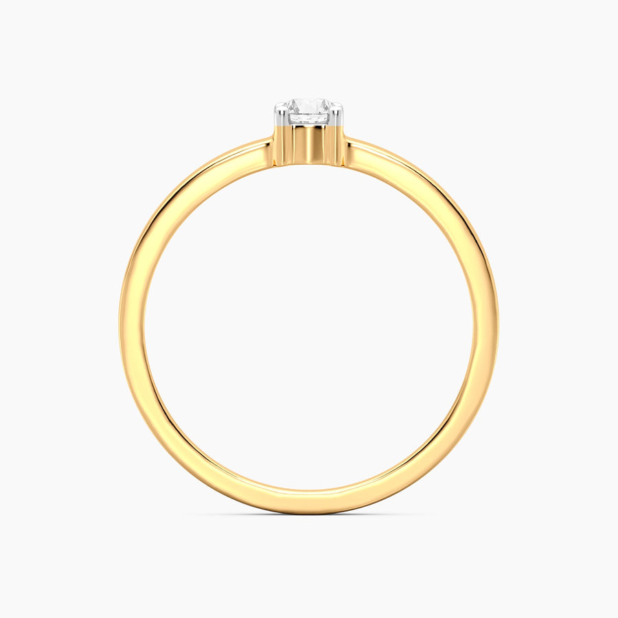 Lab-Grown 0.13 Ct Diamond Solo Band Ring