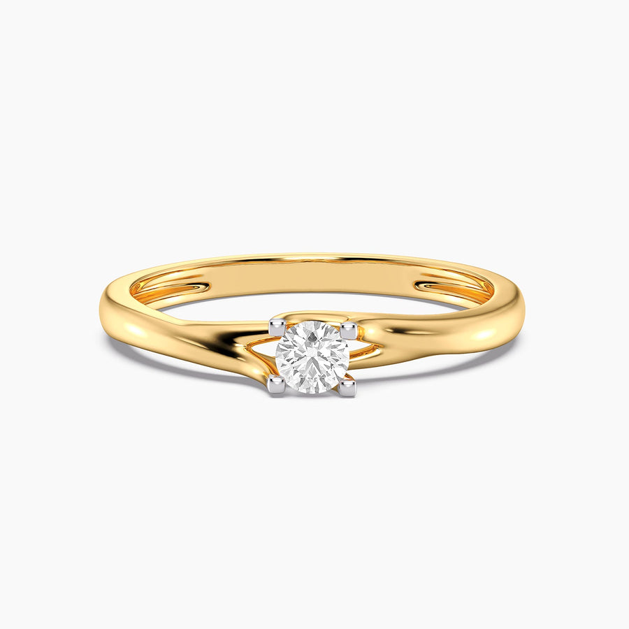 Lab-Grown 0.13 Ct Roots Solo Ring