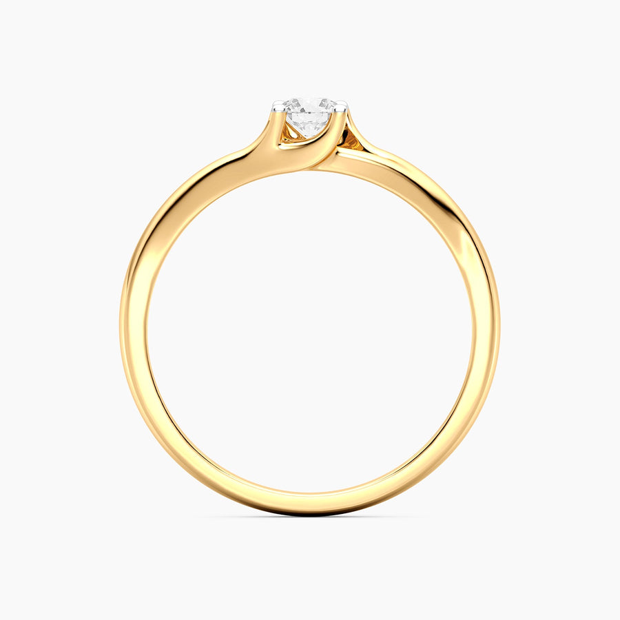 Lab-Grown 0.20 Ct Roots Solo Ring