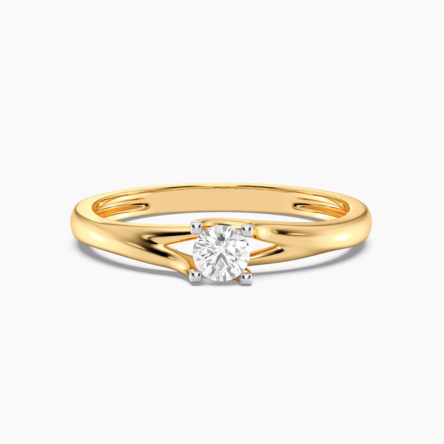 Lab-Grown 0.20 Ct Roots Solo Ring