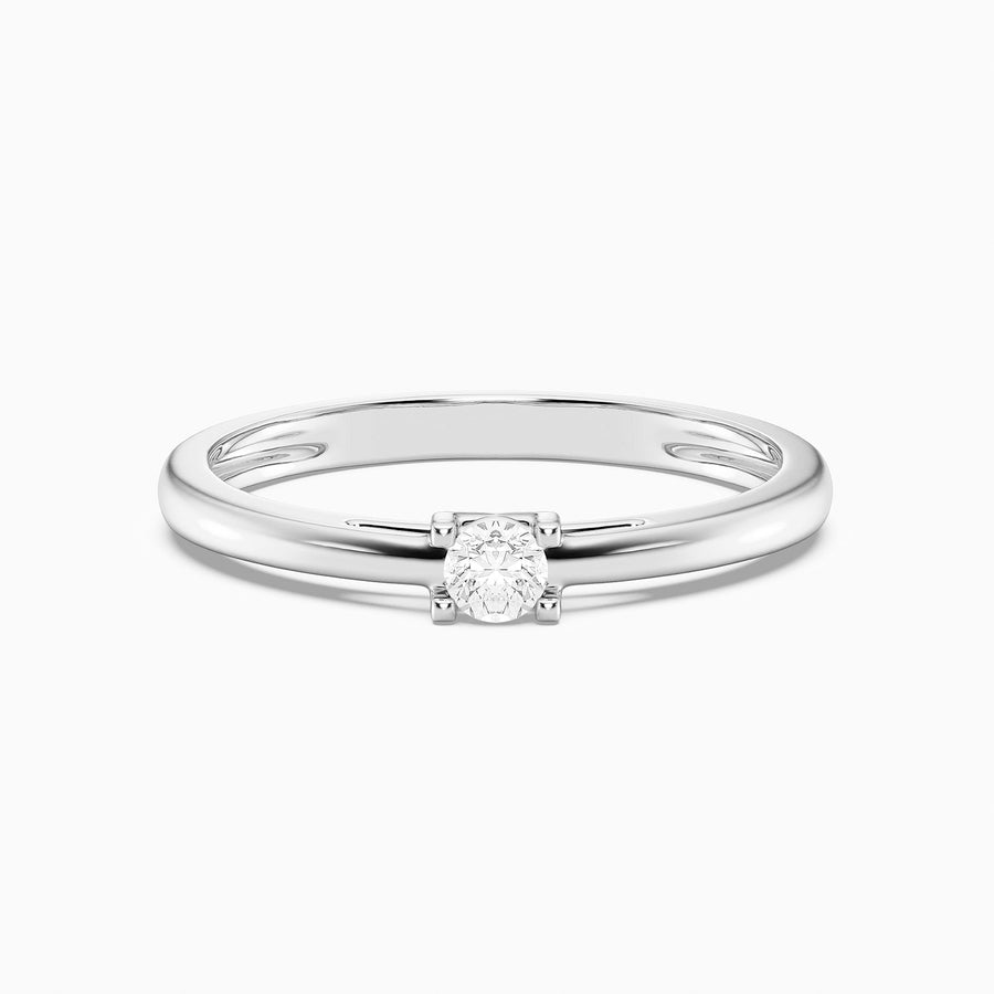 Lab-Grown 0.11 Ct Diamond Halo Gold Ring