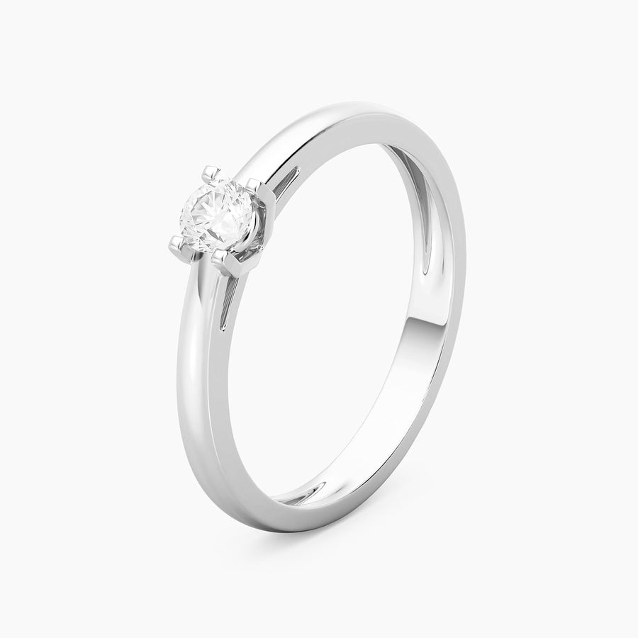 Lab-Grown 0.20 Ct Diamond Halo Gold Ring