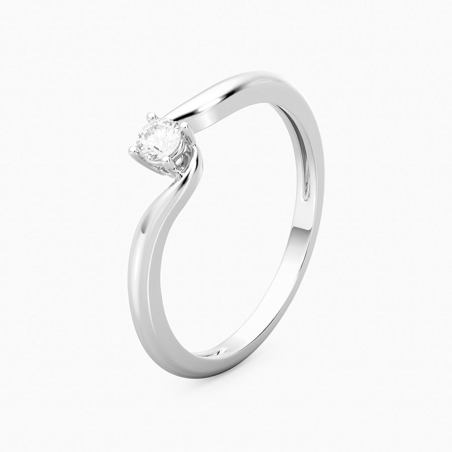 Lab-Grown 0.11 Ct Flow Solo Ring