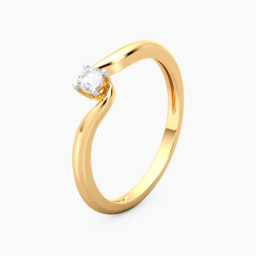 Lab-Grown 0.11 Ct Flow Solo Ring