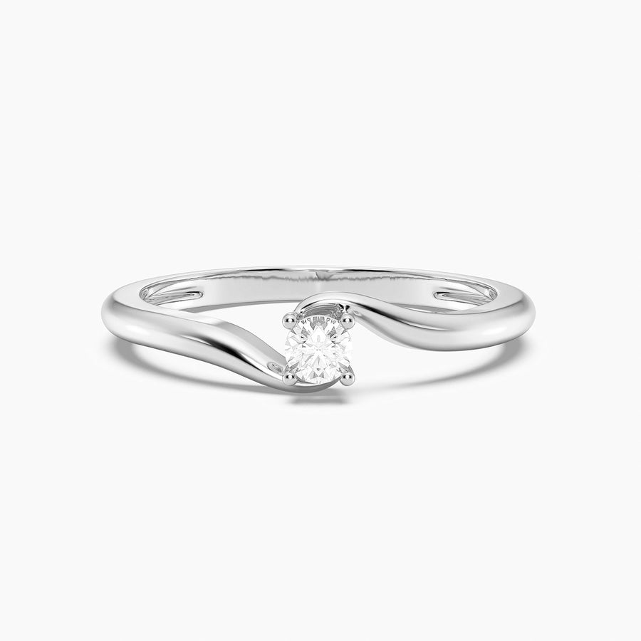 Lab-Grown 0.11 Ct Flow Solo Ring