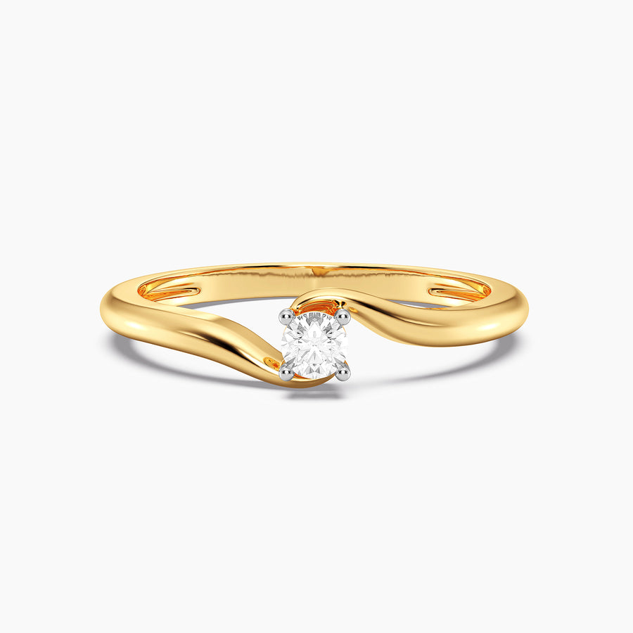 Lab-Grown 0.11 Ct Flow Solo Ring