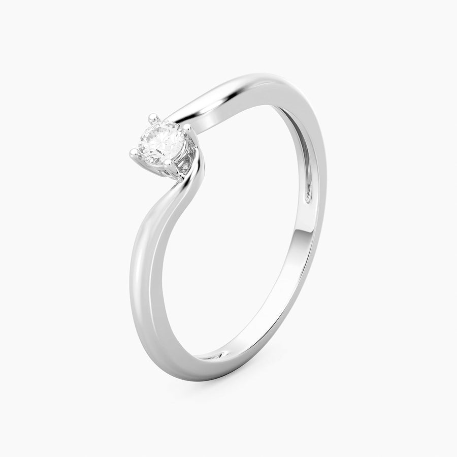Lab-Grown 0.14 Ct Flow Solo Ring