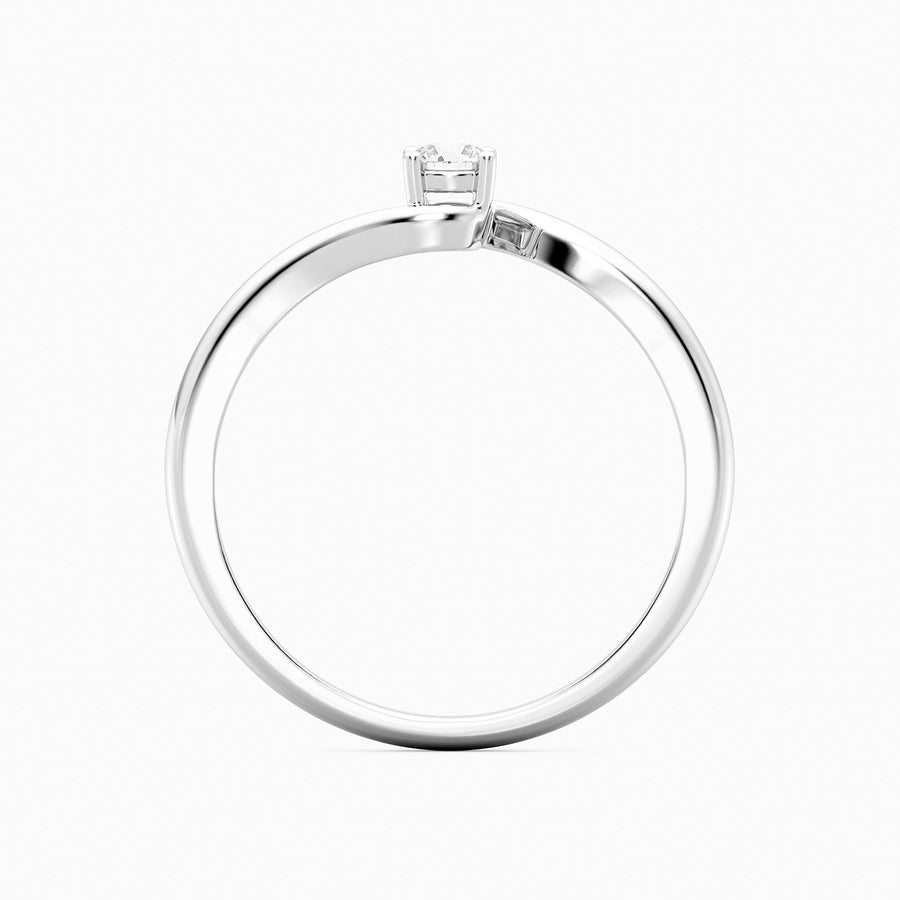 Lab-Grown 0.14 Ct Flow Solo Ring