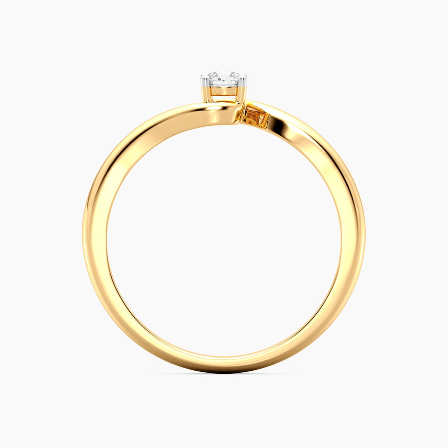 Lab-Grown 0.14 Ct Flow Solo Ring