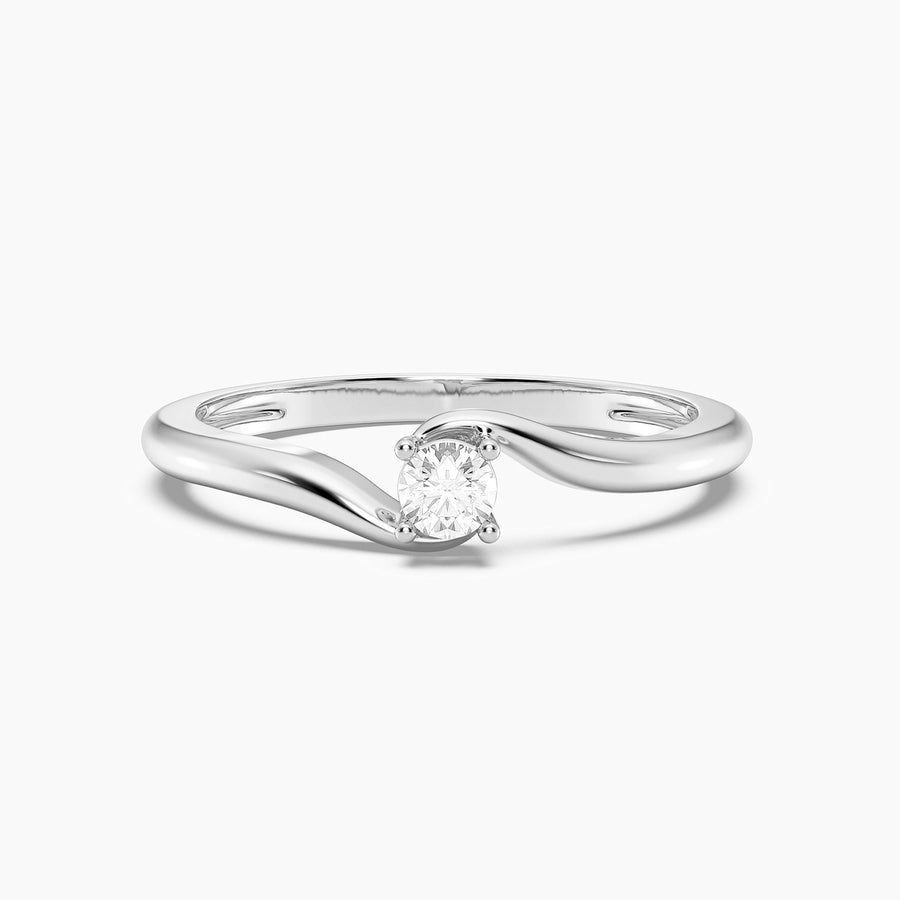 Lab-Grown 0.14 Ct Flow Solo Ring