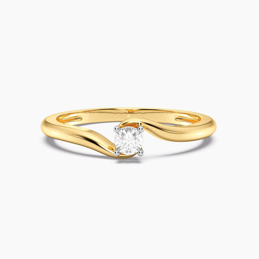 Lab-Grown 0.14 Ct Flow Solo Ring