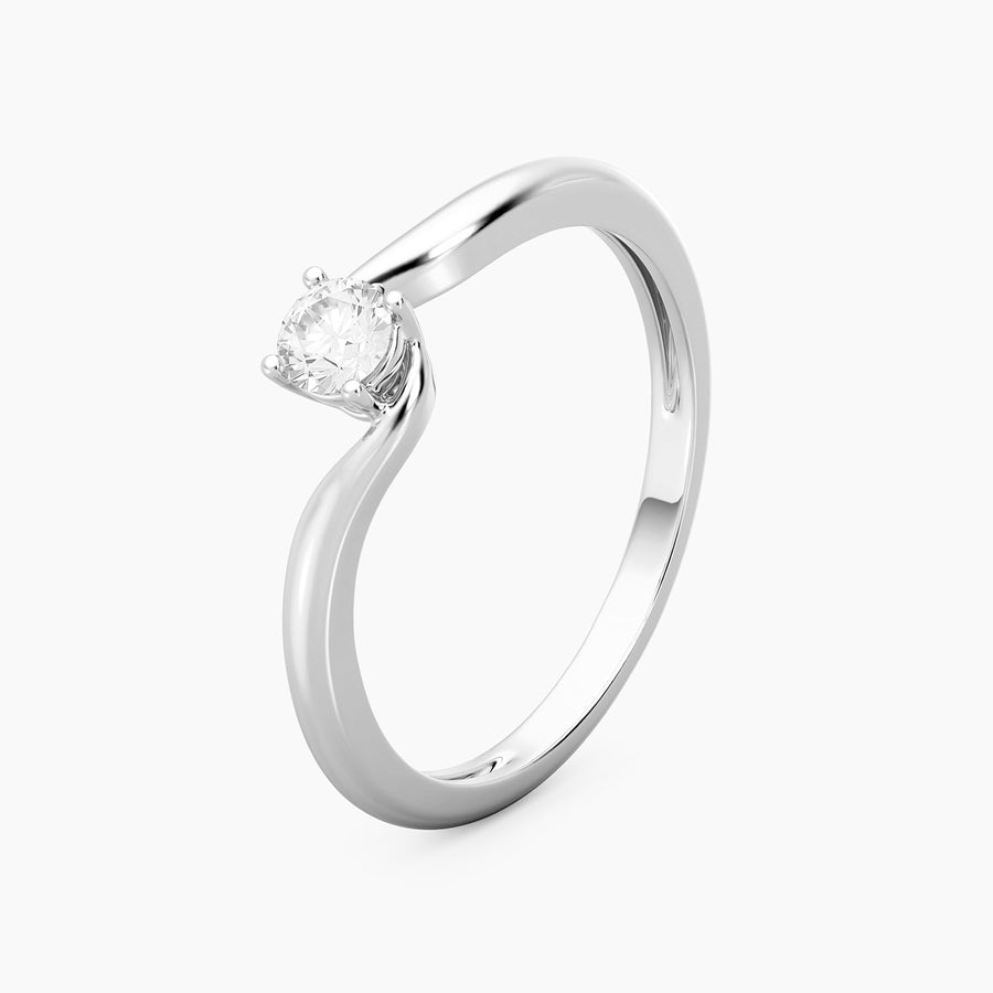 Lab-Grown 0.20 Ct Flow Solo Ring