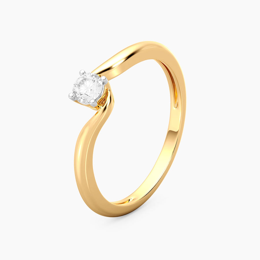 Lab-Grown 0.20 Ct Flow Solo Ring
