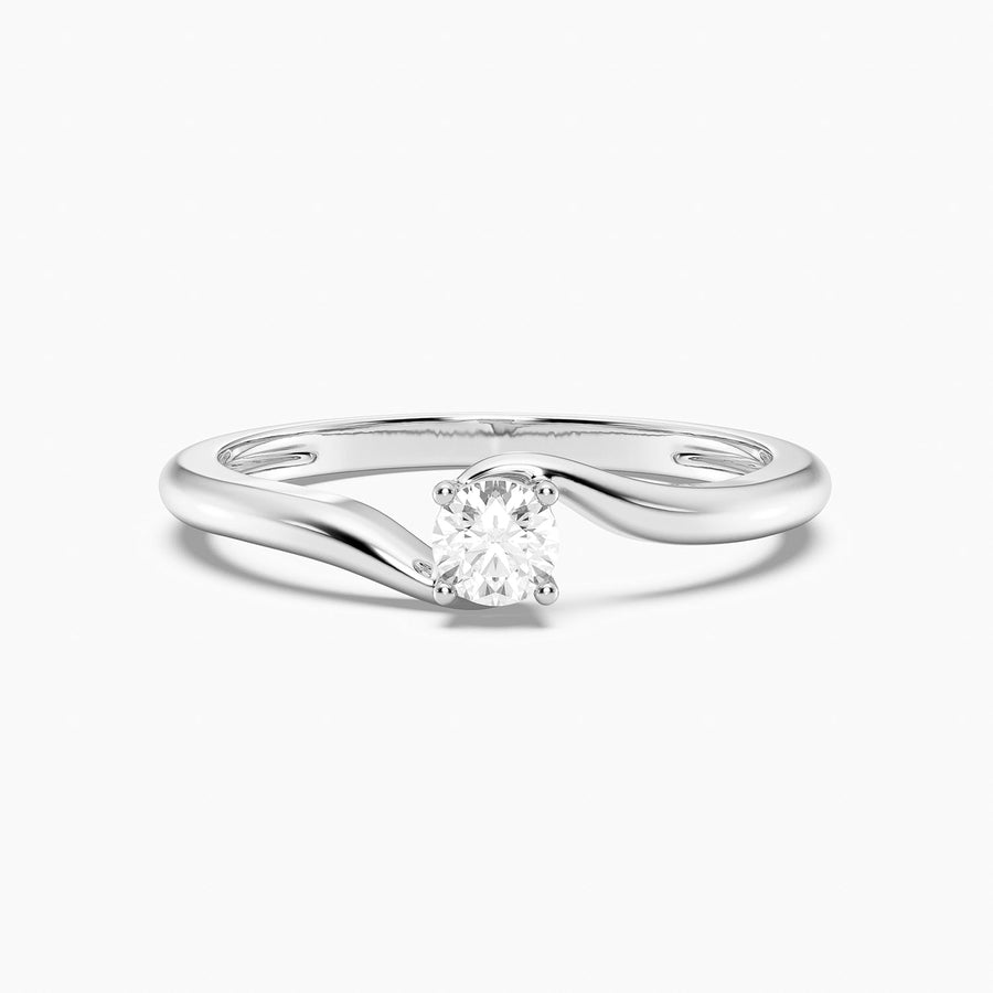 Lab-Grown 0.20 Ct Flow Solo Ring