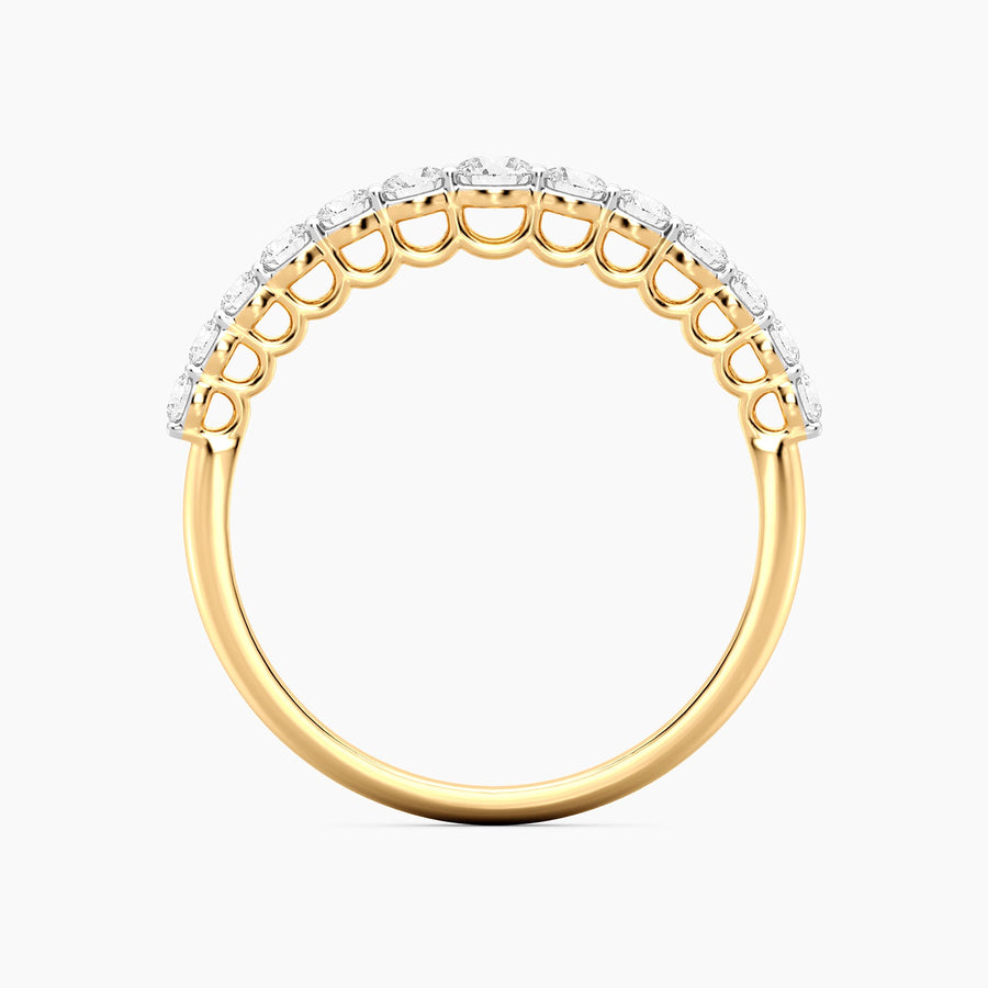 Lab-Grown  Gold Diamond Band Ring