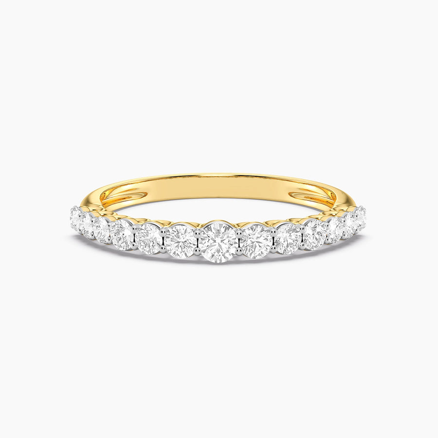 Lab-Grown  Gold Diamond Band Ring