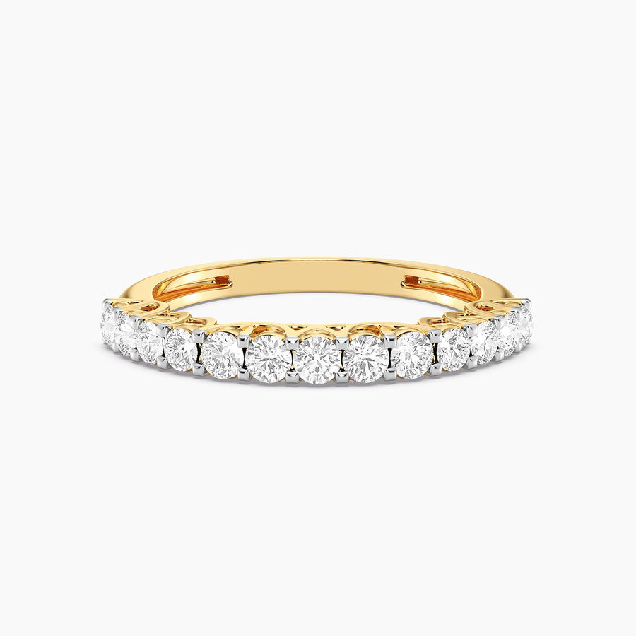 Lab-Grown  Golden Eternity Band Ring