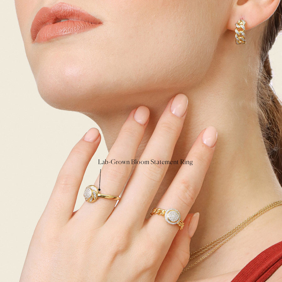 Lab-Grown Bloom Statement Ring