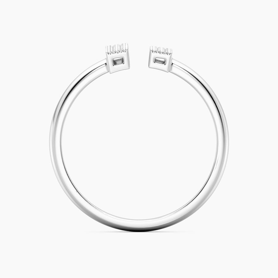 Lab-Grown T Statement Ring
