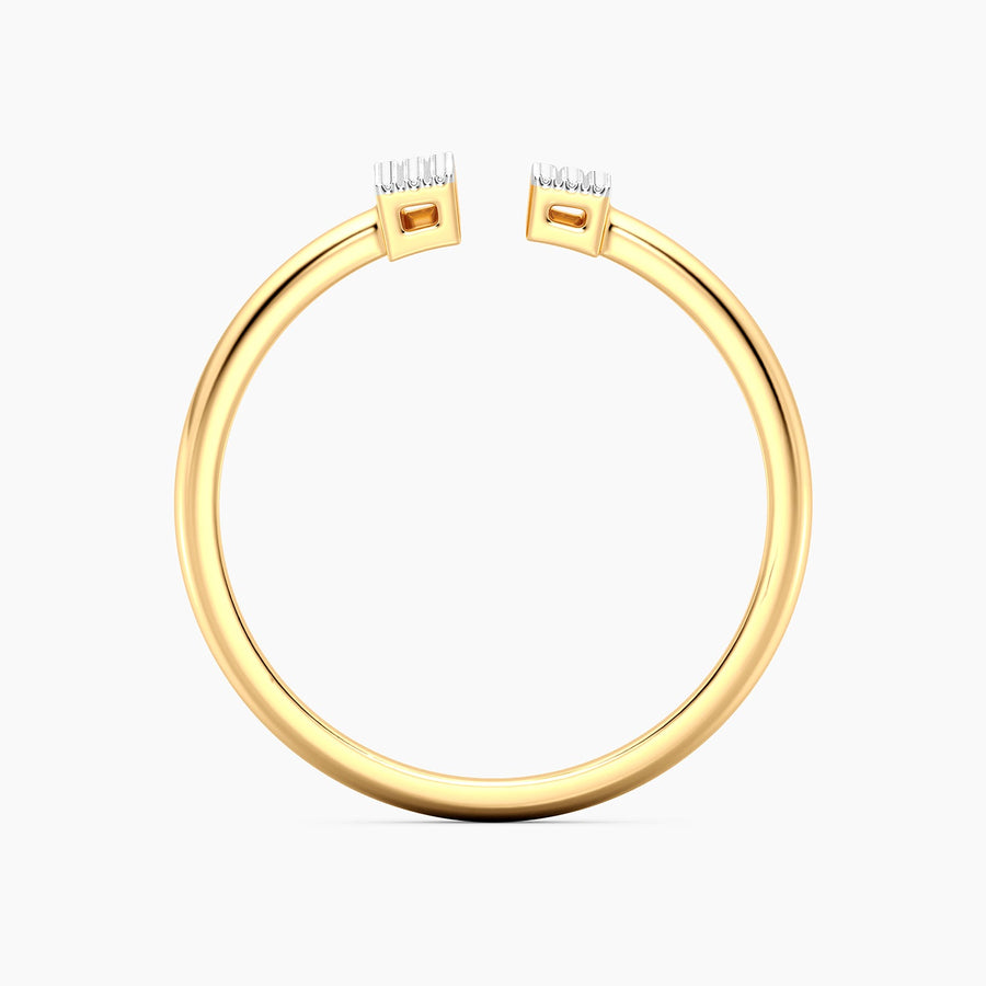 Lab-Grown T Statement Ring