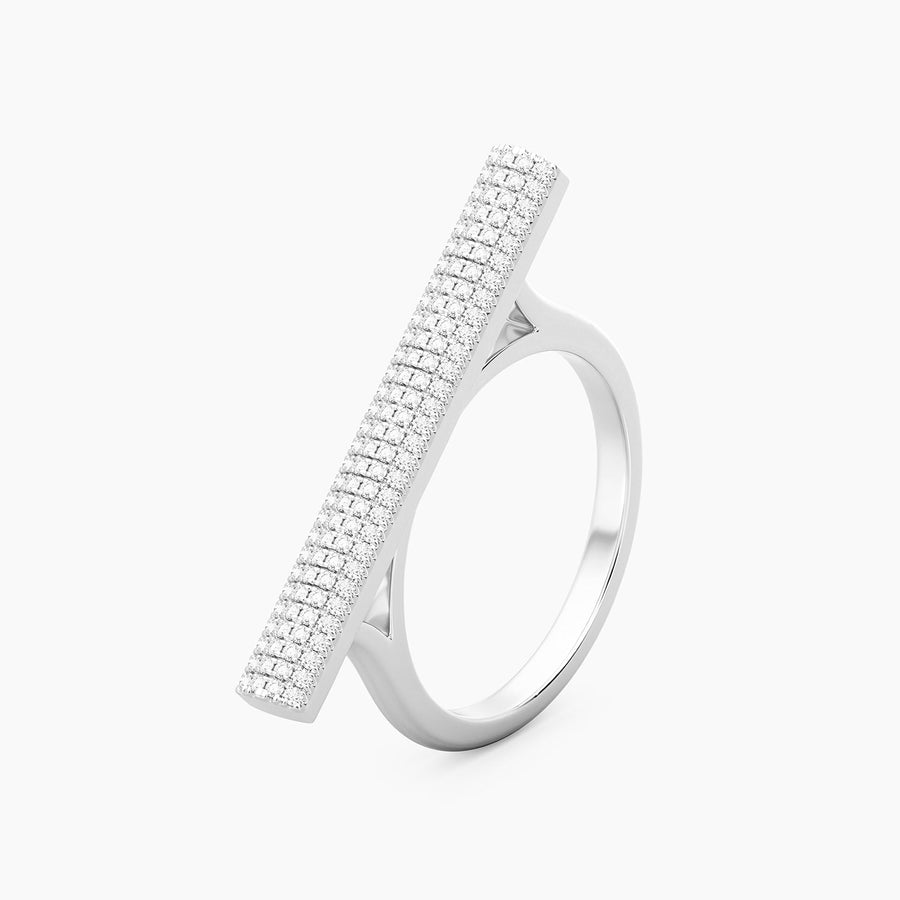 Lab-Grown Raise The Bar Statement Ring