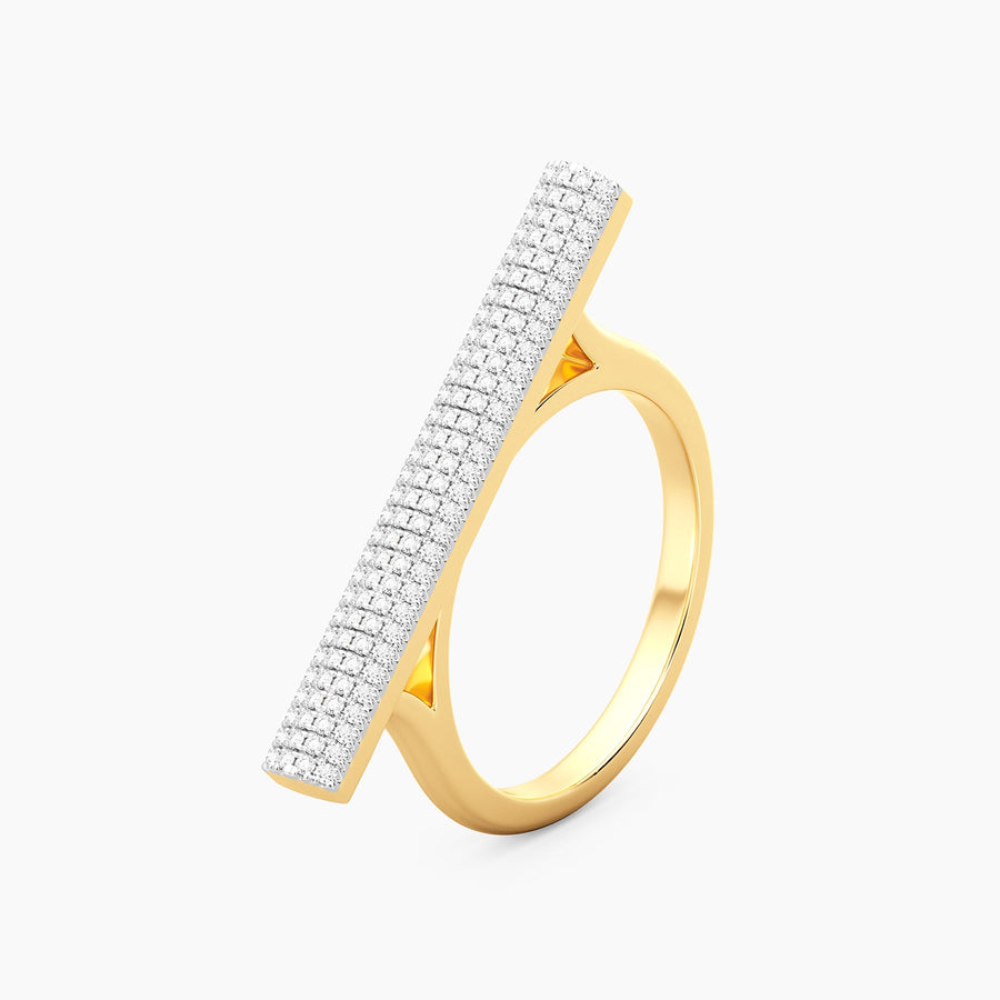 Lab-Grown Raise The Bar Statement Ring