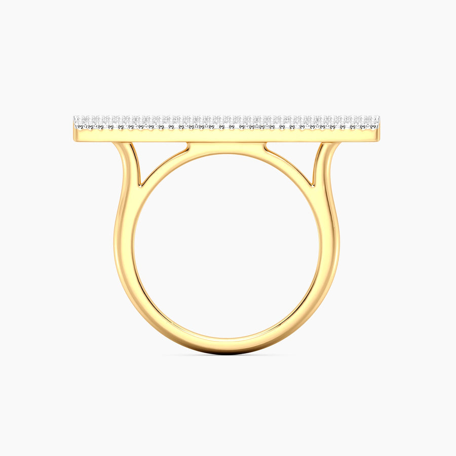 Lab-Grown Raise The Bar Statement Ring
