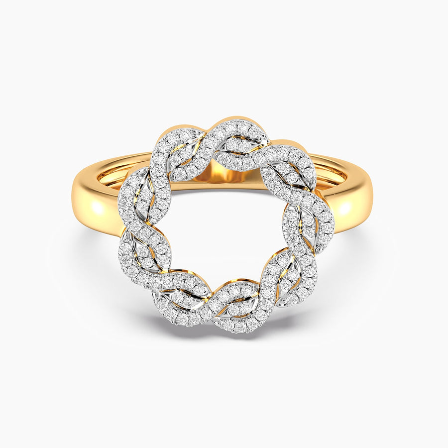 Lab-Grown Family Knot Statement Ring