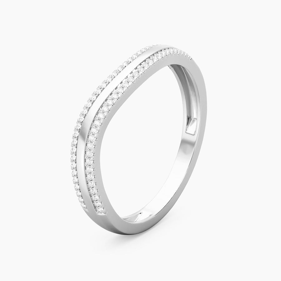 Lab-Grown Ride The Wave Stackable Ring