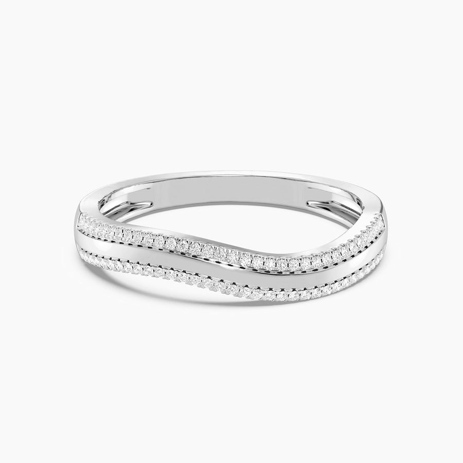 Lab-Grown Ride The Wave Stackable Ring