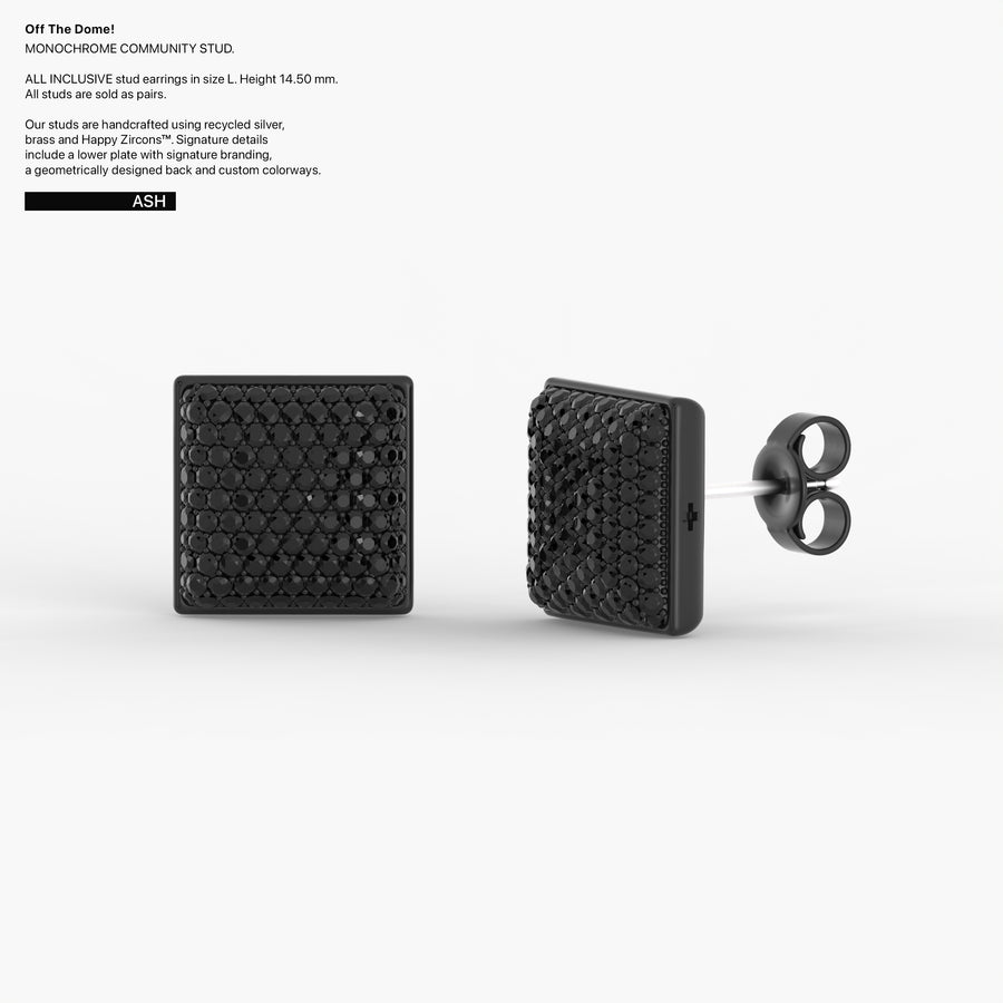 Monochrome Community Studs in Ash