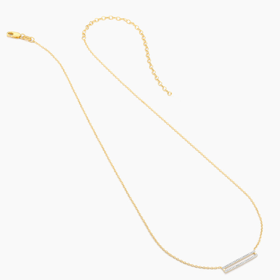 14kt Gold Set the Bar Pendant Necklace