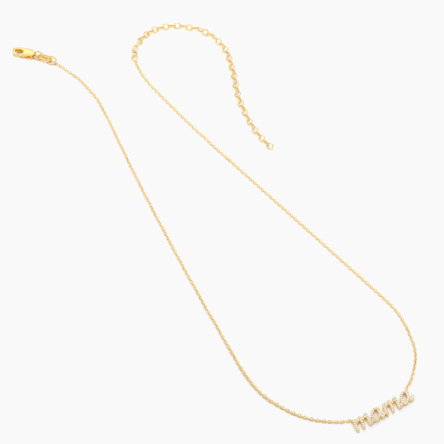 14kt Gold Love You Mama Pendant Necklace