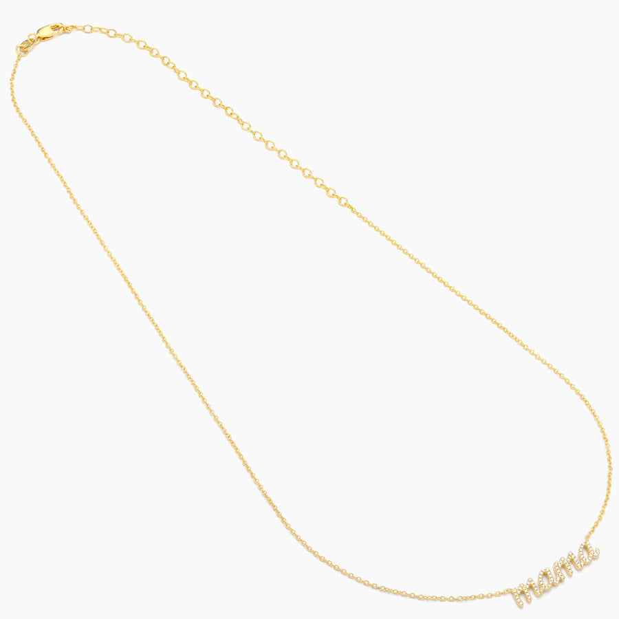 14kt Gold Love You Mama Pendant Necklace